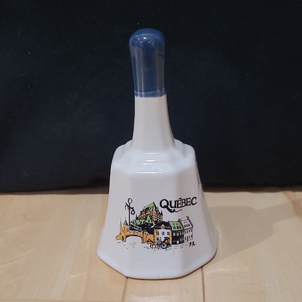 Québec Souvenir Bell with Blue Handle